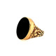 Pre Owned 9ct Onyx Signet Ring ZR155